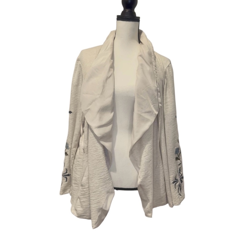 CHICO’S  ZENERGY embroidered cardigan jacket women’s size XL  3
